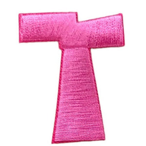 Kangasmerkki kirjain T pinkki - Hoopee.fi