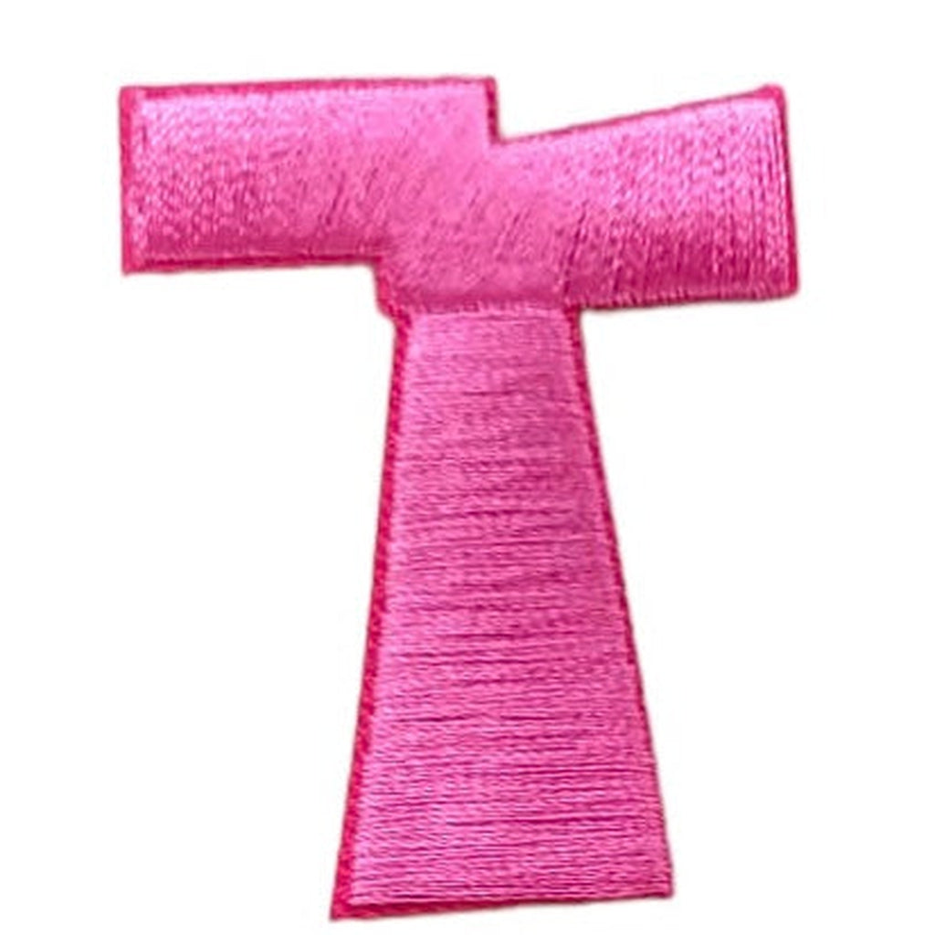 Kangasmerkki kirjain T pinkki - Hoopee.fi