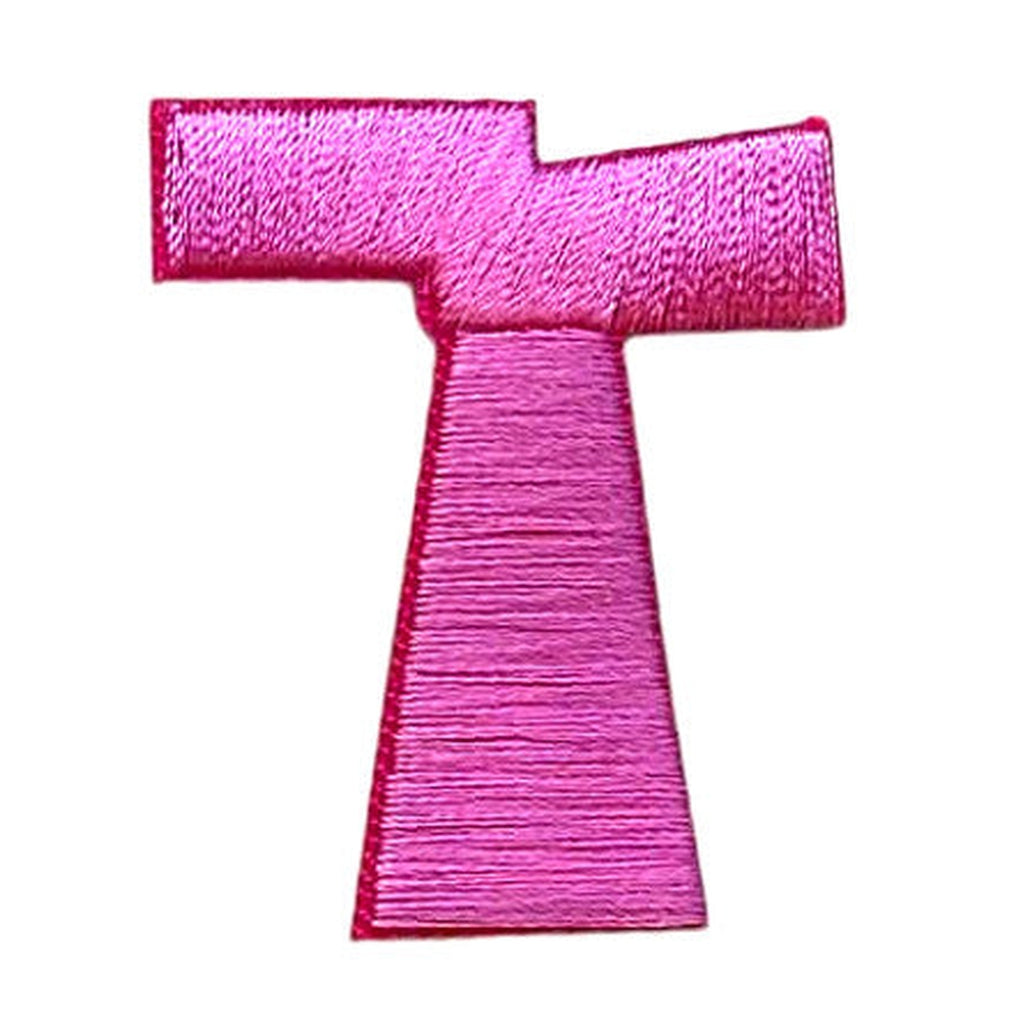 Kangasmerkki kirjain T pinkki - Hoopee.fi