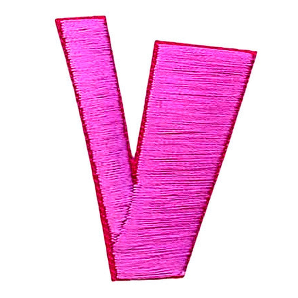 Kangasmerkki kirjain V pinkki - Hoopee.fi