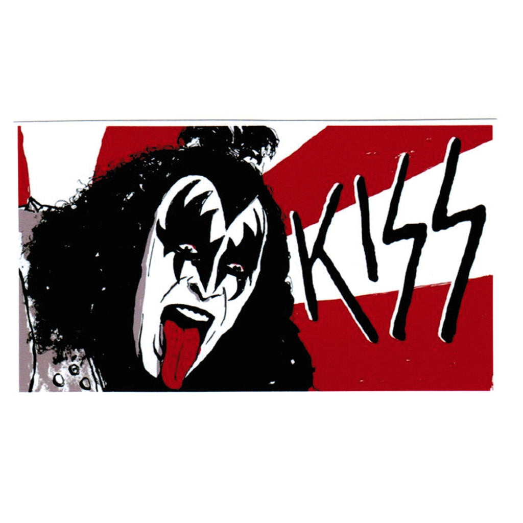 Kiss - Gene kieli ulkona tarra - Hoopee.fi