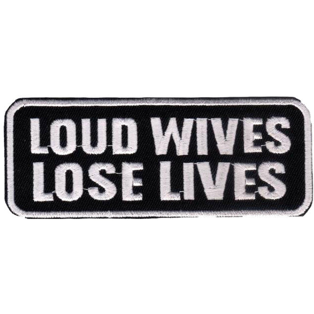 Loud wives lose lives kangasmerkki - Hoopee.fi