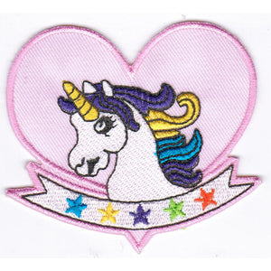 Love Unicorns kangasmerkki 7,5×9 cm - Hoopee.fi