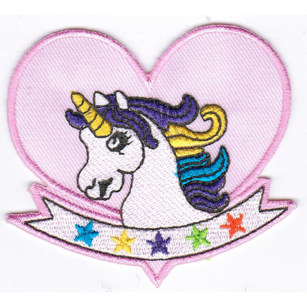 Love Unicorns kangasmerkki 7,5×9 cm - Hoopee.fi
