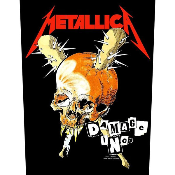 Metallica - Damage Inc Brodeerattu Selkämerkki / Back Patch 28×37 cm - Hoopee.fi
