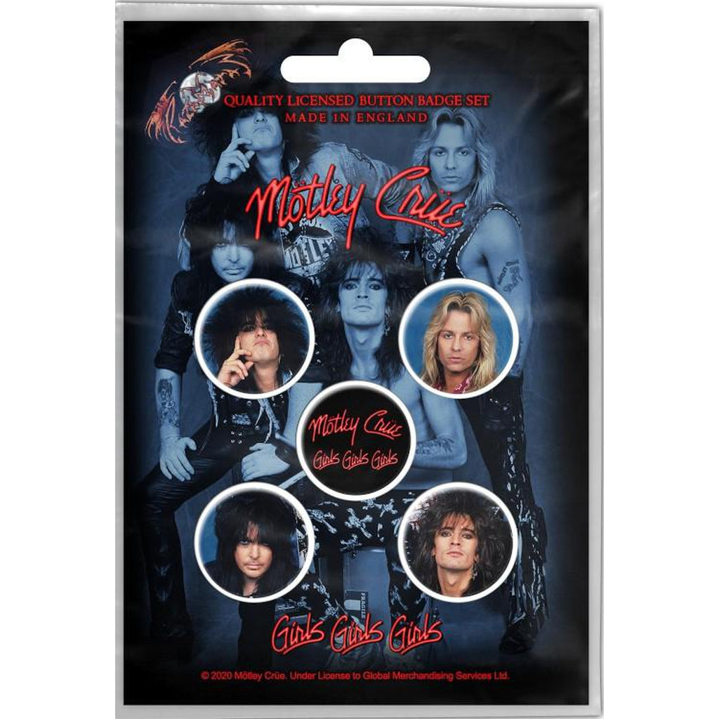 Mötley Crue - Girls rintanappisetti - Hoopee.fi