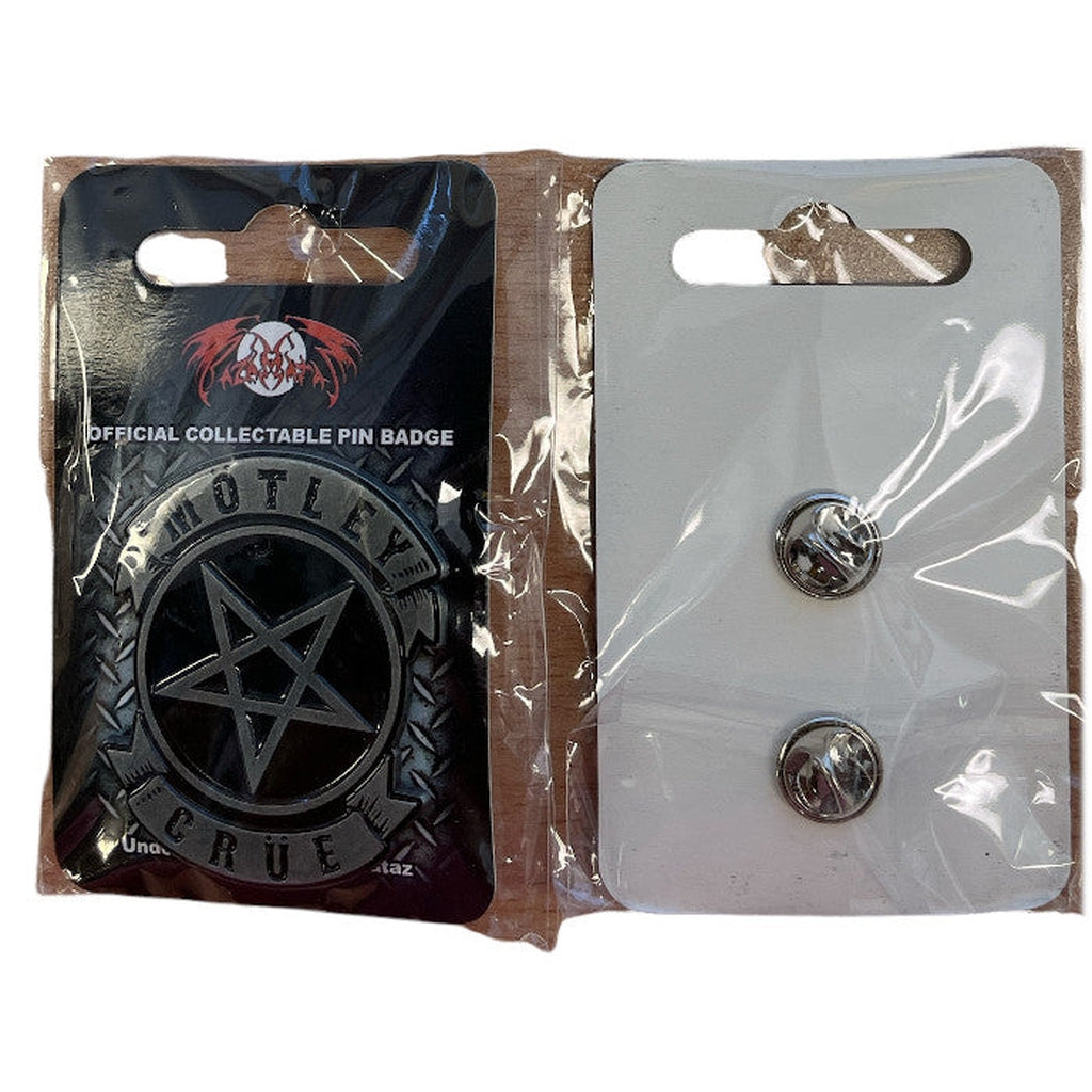 Mötley Crüe - Pentagram Metallinen Pinssi / Pin Badge 4 cm - Hoopee.fi
