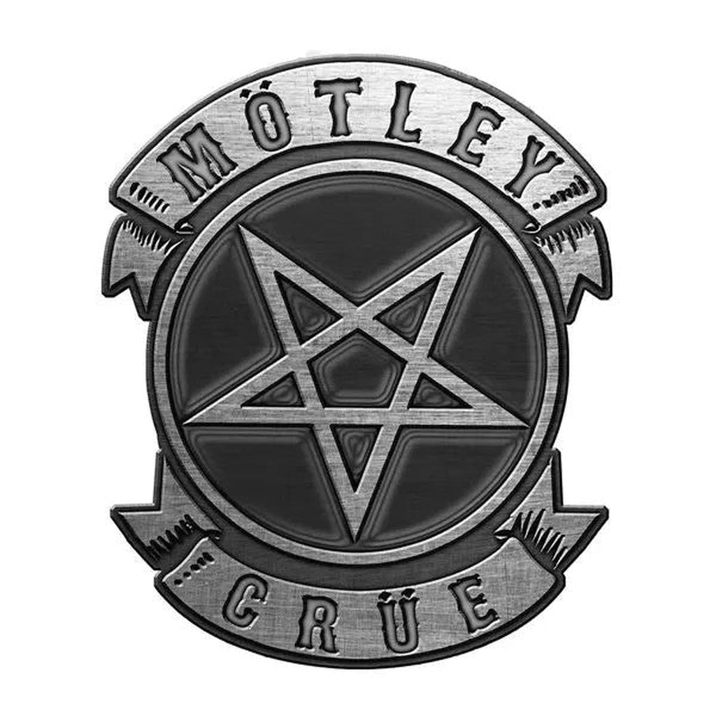 Mötley Crüe - Pentagram Metallinen Pinssi / Pin Badge 4 cm - Hoopee.fi