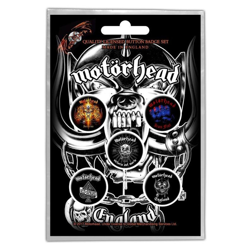 Motörhead rintanappisetti - Hoopee.fi