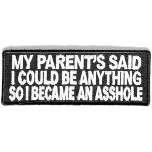 My parents said hihamerkki 4×10 cm - Hoopee.fi