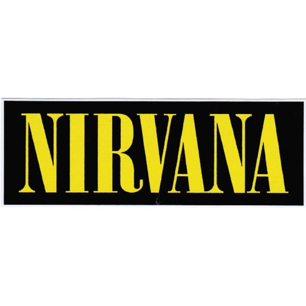Nirvana - Textlogo tarra - Hoopee.fi