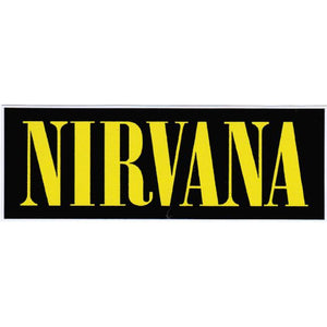 Nirvana - Textlogo tarra - Hoopee.fi