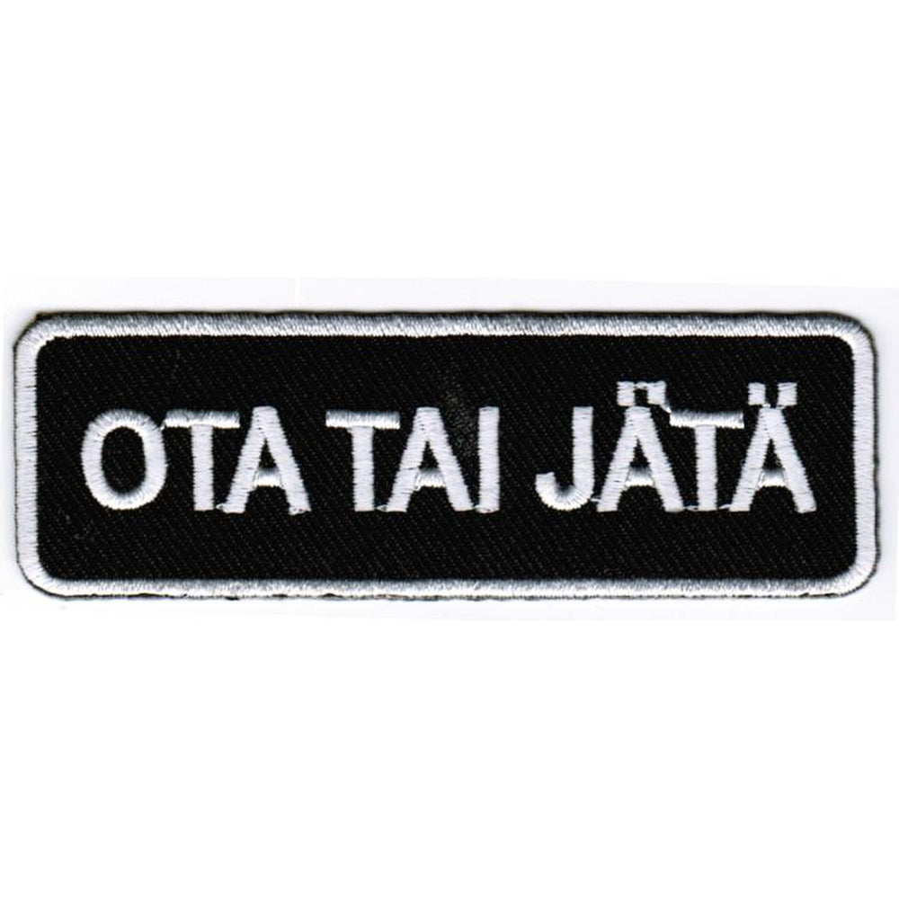 Ota tai jätä kangasmerkki - Hoopee.fi
