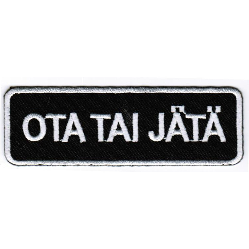 Ota tai jätä kangasmerkki - Hoopee.fi