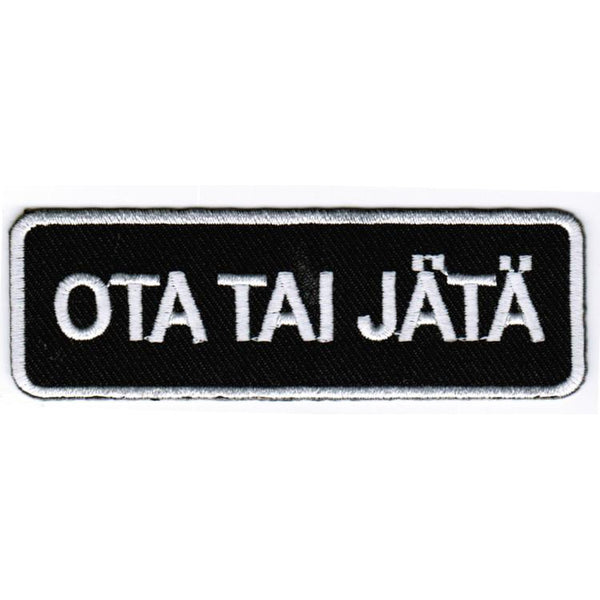 Ota tai jätä kangasmerkki - Hoopee.fi