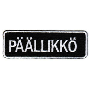Päällikkö kangasmerkki - Hoopee.fi
