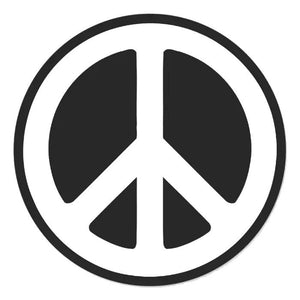 Peace black white tarra - Hoopee.fi