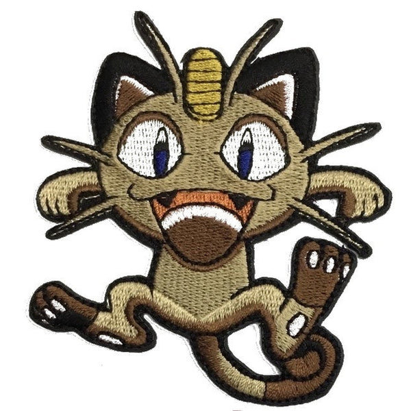 Pokémon Meowth kangasmerkki 7,5 cm - Hoopee.fi