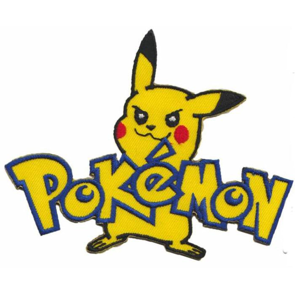 Pokemon logotext kangasmerkki - Hoopee.fi