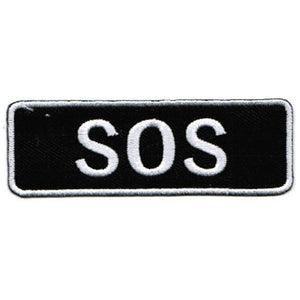 SOS kangasmerkki 3×9 cm - Hoopee.fi