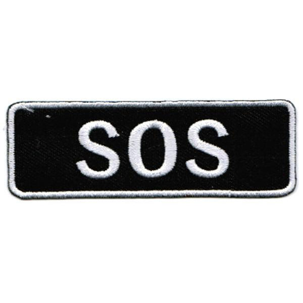 SOS kangasmerkki 3×9 cm - Hoopee.fi