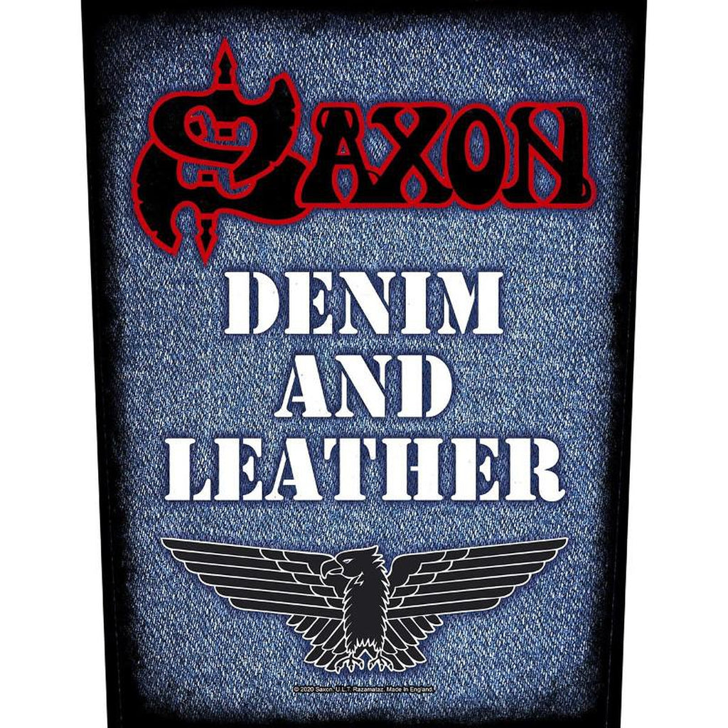 Saxon - Denim and leather selkämerkki - Hoopee.fi