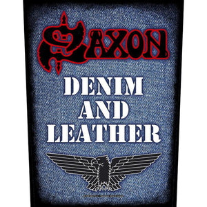 Saxon - Denim and leather selkämerkki - Hoopee.fi