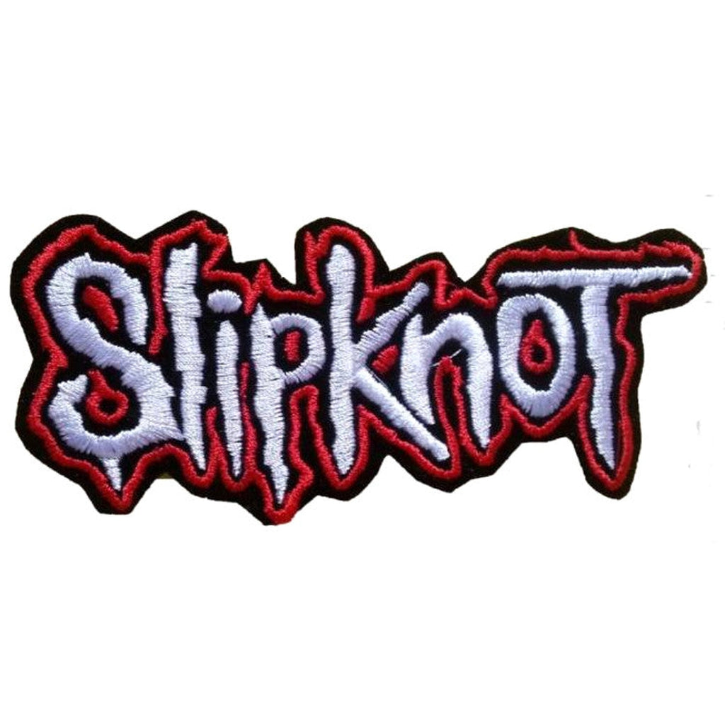 Slipknot - Text logo white kangasmerkki - Hoopee.fi