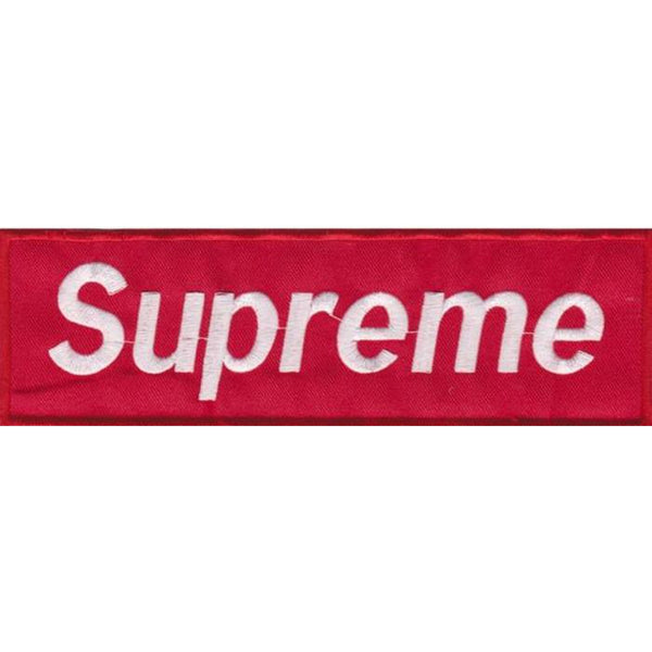 Supreme hihamerkki 4×13 cm - Hoopee.fi