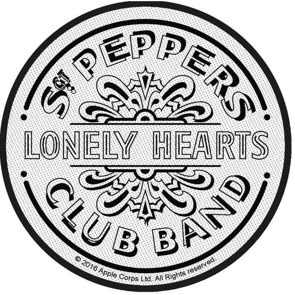 The Beatles - BW Kudottu Kangasmerkki / Woven Patch 9 cm - Hoopee.fi