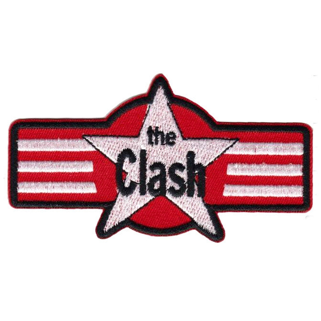 The Clash - Star and Stripes Logo kangasmerkki - Hoopee.fi
