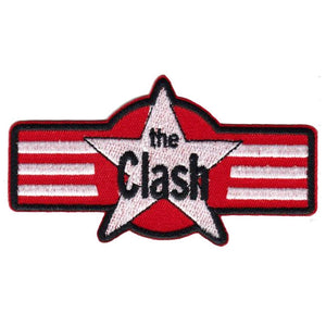 The Clash - Star and Stripes Logo kangasmerkki - Hoopee.fi