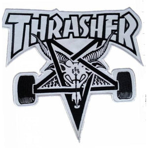Thrasher - White Logo selkämerkki - Hoopee.fi