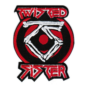 Twisted Sister – Cut Out Logo hihamerkki 7×8,5 cm - Hoopee.fi