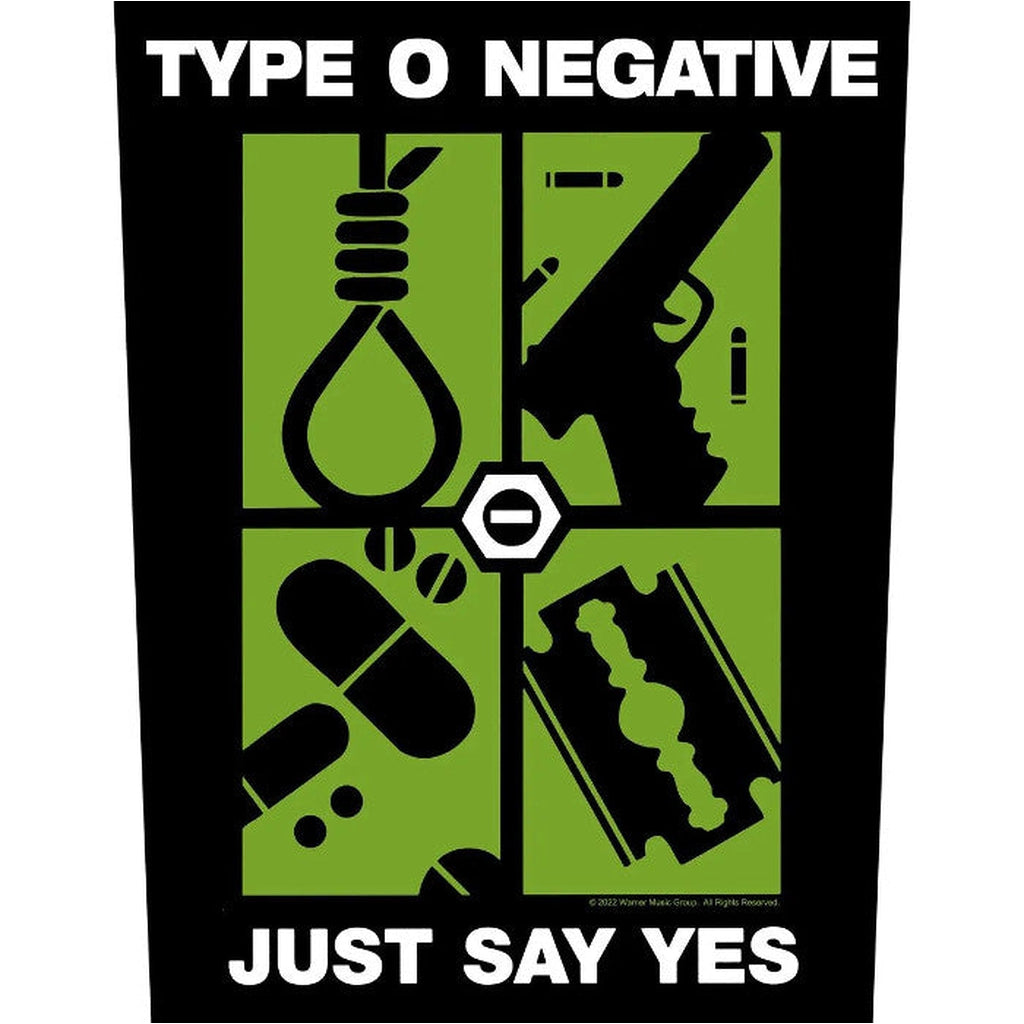 Type O Negative - Just say yes selkämerkki - Hoopee.fi