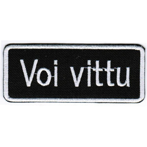 Voi vittu kangasmerkki - Hoopee.fi