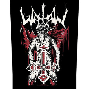 Watain - Inverted Cross Brodeerattu Selkämerkki / Back Patch 28×38 cm - Hoopee.fi