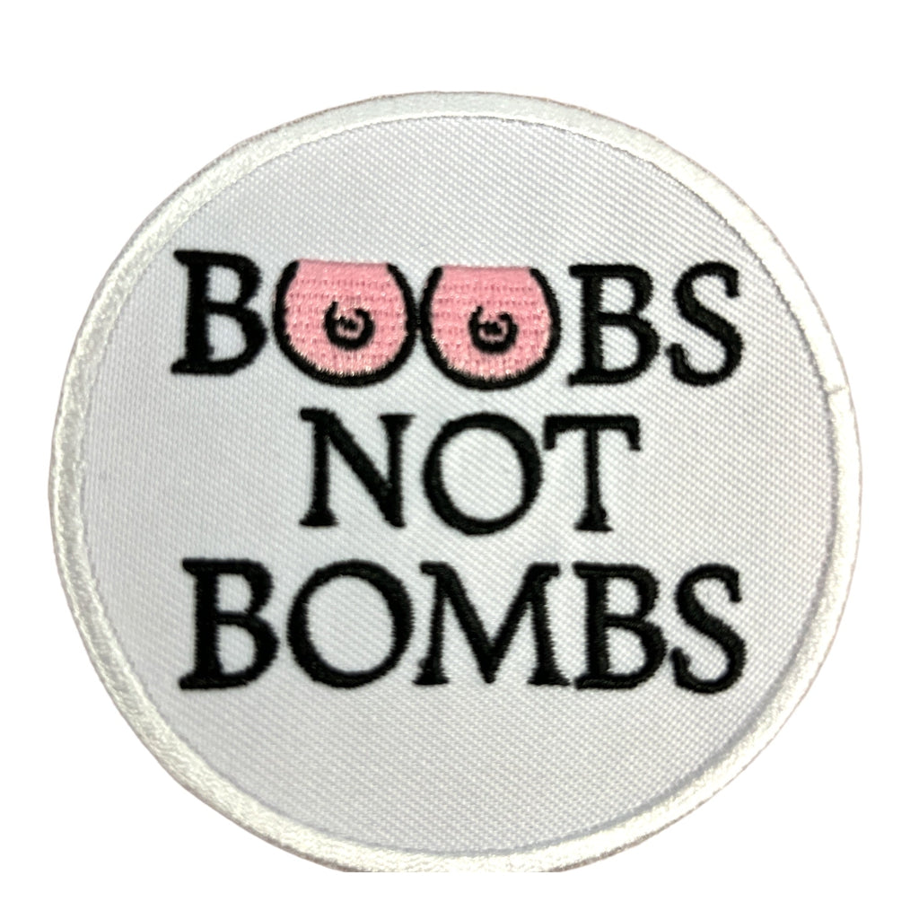 Boobs not bombs hihamerkki - Hoopee.fi