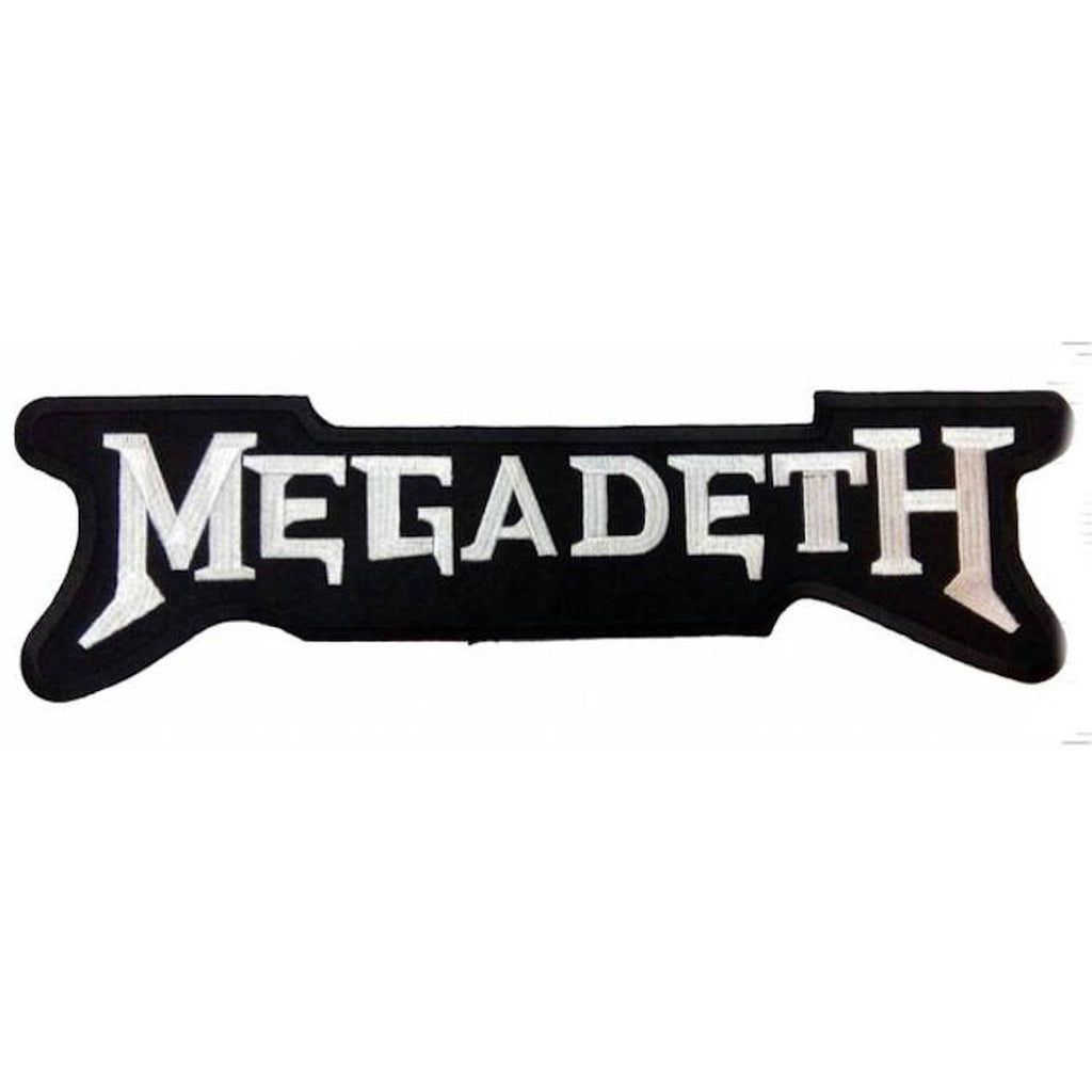Megadeth - Big Logo white selkämerkki - Hoopee.fi