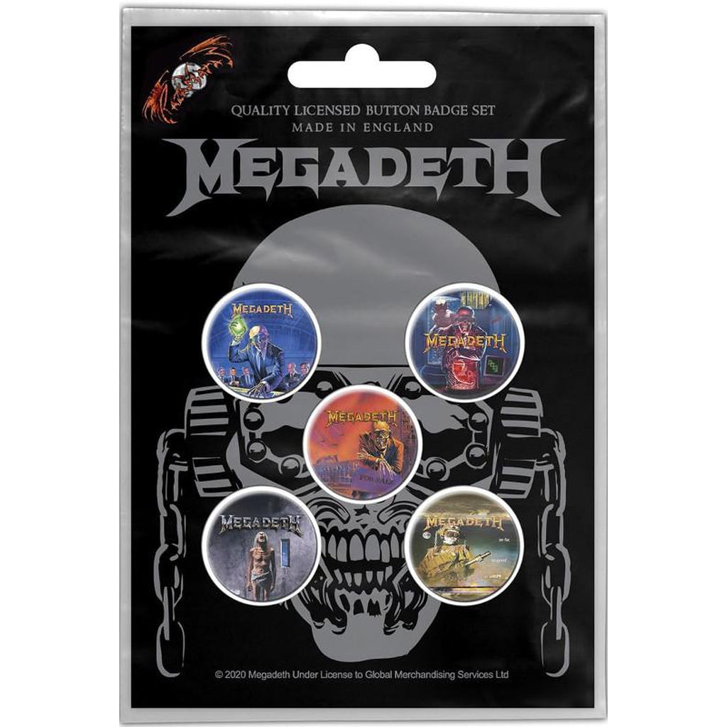 Megadeth - Vic rattlehead rintanappisetti - Hoopee.fi
