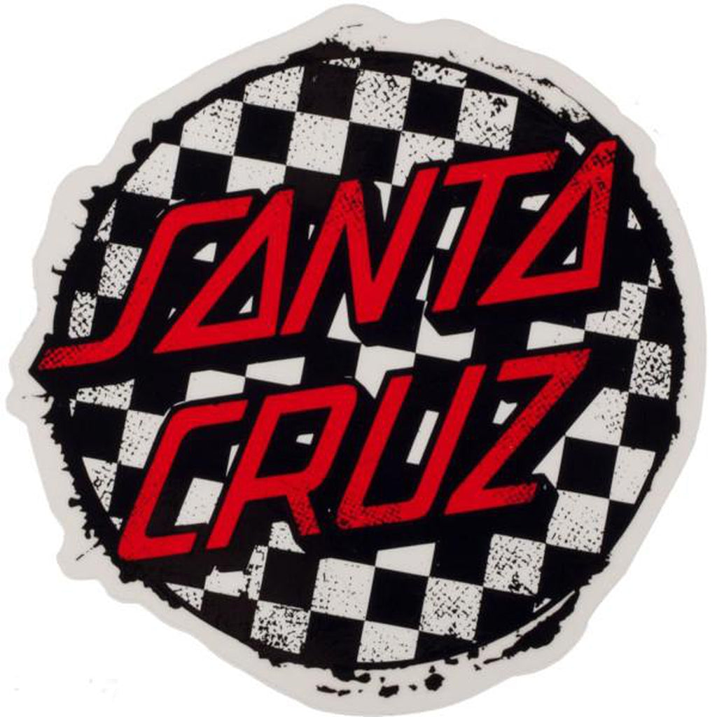 Santa Cruz - Checkered logo tarra - Hoopee.fi