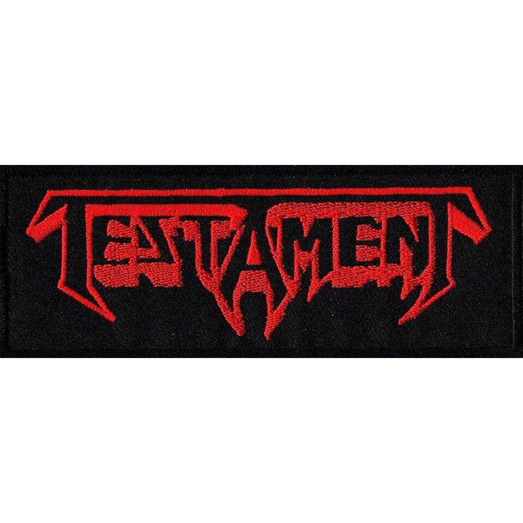 Testament brodeerattu logo hihamerkki - Hoopee.fi